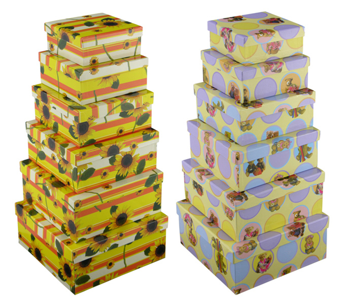 Geschenkboxen 6 tlg., 6 verschiedene