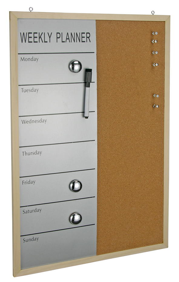 Pinnwand inkl. Wochenplaner