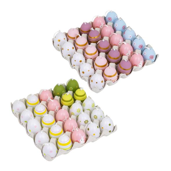 Deko-Ostereier-Set, bunt bemalt