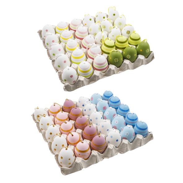 Deko-Ostereier-Set, bunt bemalt