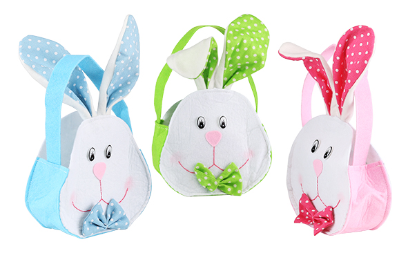 Oster Deko Filztasche mit Hasen