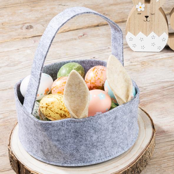 Osterkorb aus Filz