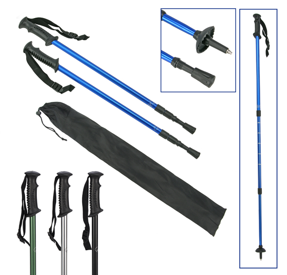 Teleskop-Wanderstock 2er Set