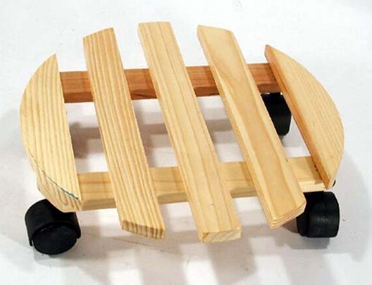 Pflanzenroller aus Holz 32cm