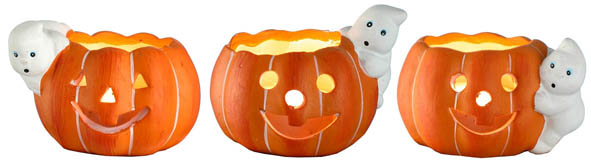 Halloween-Kürbis-Teelichthalter