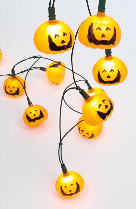 LED Lichterkette "Mini-Kürbis"