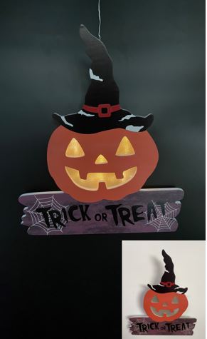 hängender Holzkürbis