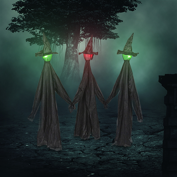 Halloween Hexen 3er Set