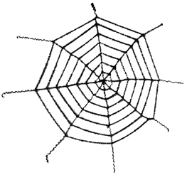 Halloween-Spinnennetz, groß