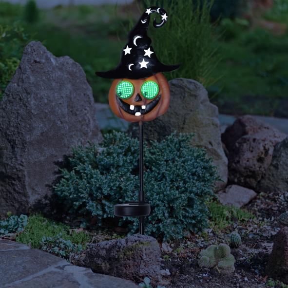 Halloween Gartenstecker Kürbis