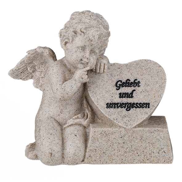 Gedenkstein Engel mit Herz