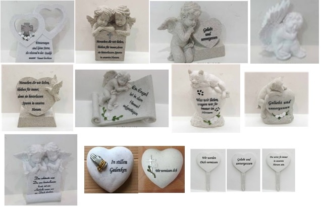 Mixkarton Gedenkartikel 34-tlg., sortiert