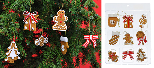 9-tlg. Baumschmuck-Set