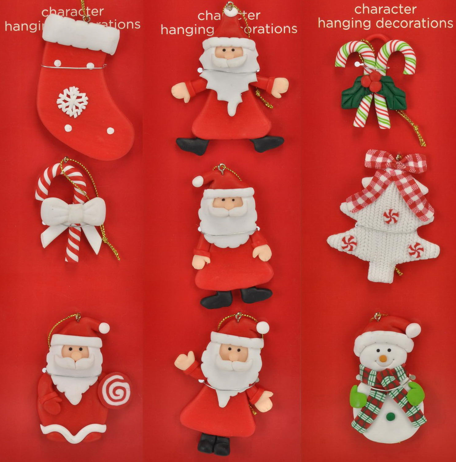 3-tlg. Baumschmuck-Set