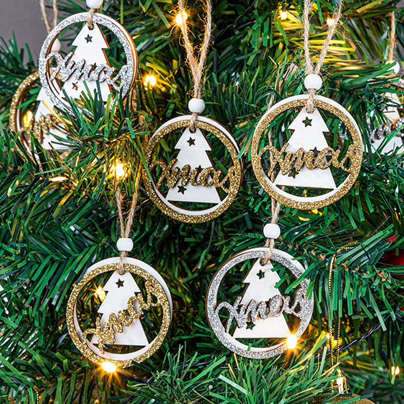 8er Set Christbaumschmuck