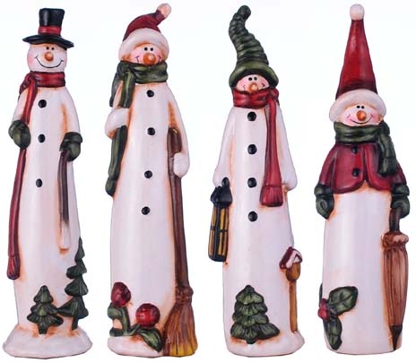 Schneemann aus Terrakotta