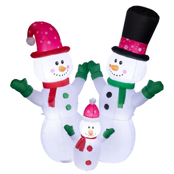 Aufblasbare Schneemann Familie