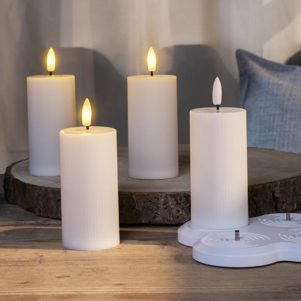 Wiederaufladbare LED Kerzen, 4er Set