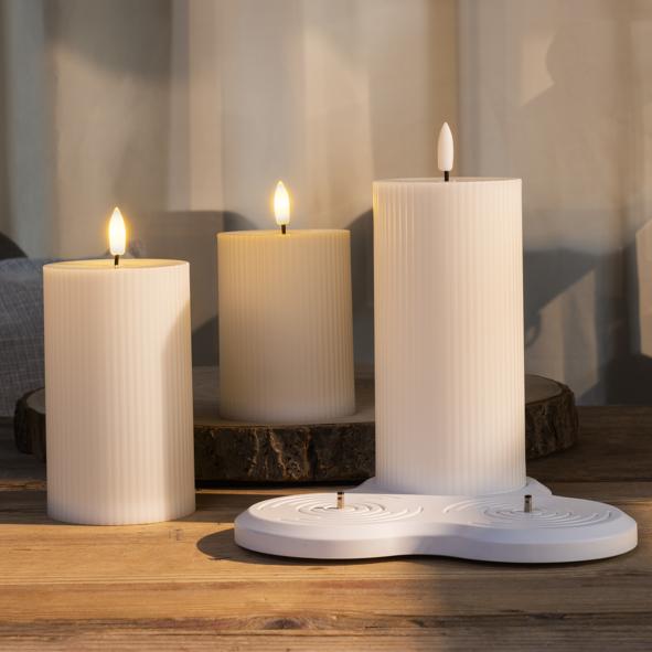 Wiederaufladbare LED Kerzen, 3er Set