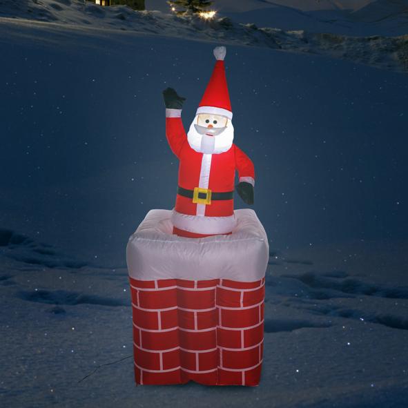 Aufblasbarer Weihnachtsmann 180 cm