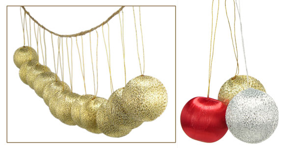 Weihnachtsdekokugeln 12er Set in