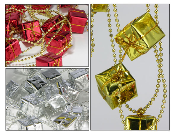 Weihnachtsdeko Kette mit Geschenk-