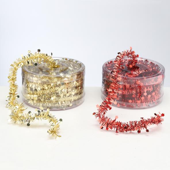 Lametta mit Sternmotive