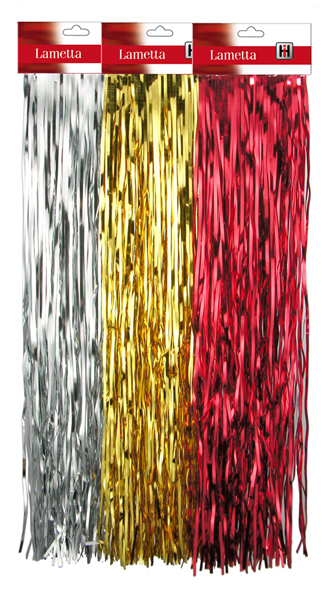 Lametta in 3 verschiedenen Farben
