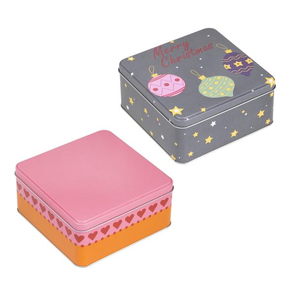 Weihnachts-Keksdosen, eckig