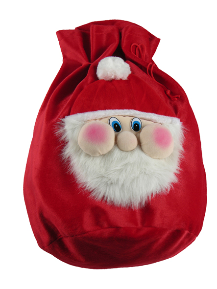 Weihnachtssack mit Weihnachtsmann-