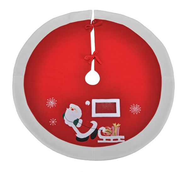 Dekorative Weihnachtsdecke, rund