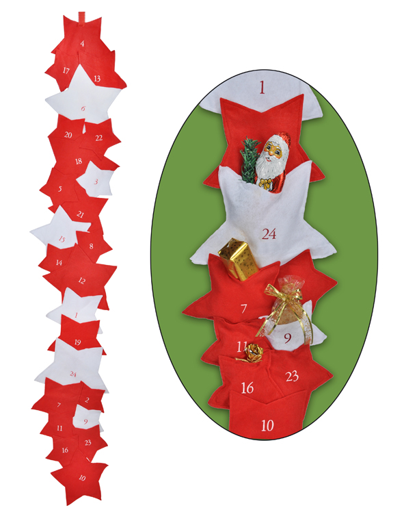 Adventskalender aus Filz