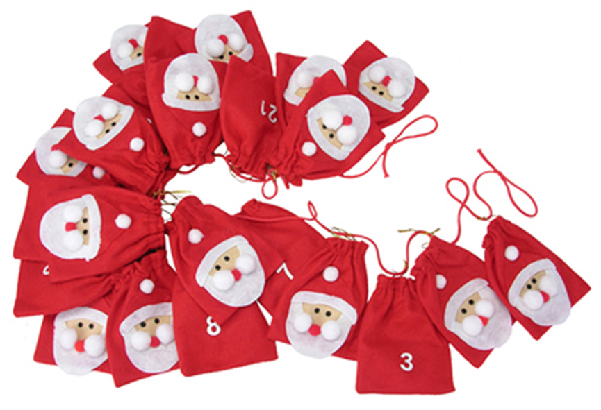 Adventskalender aus Stoff