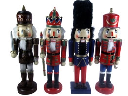 Weihnachts-Nussknacker aus Holz, 42cm