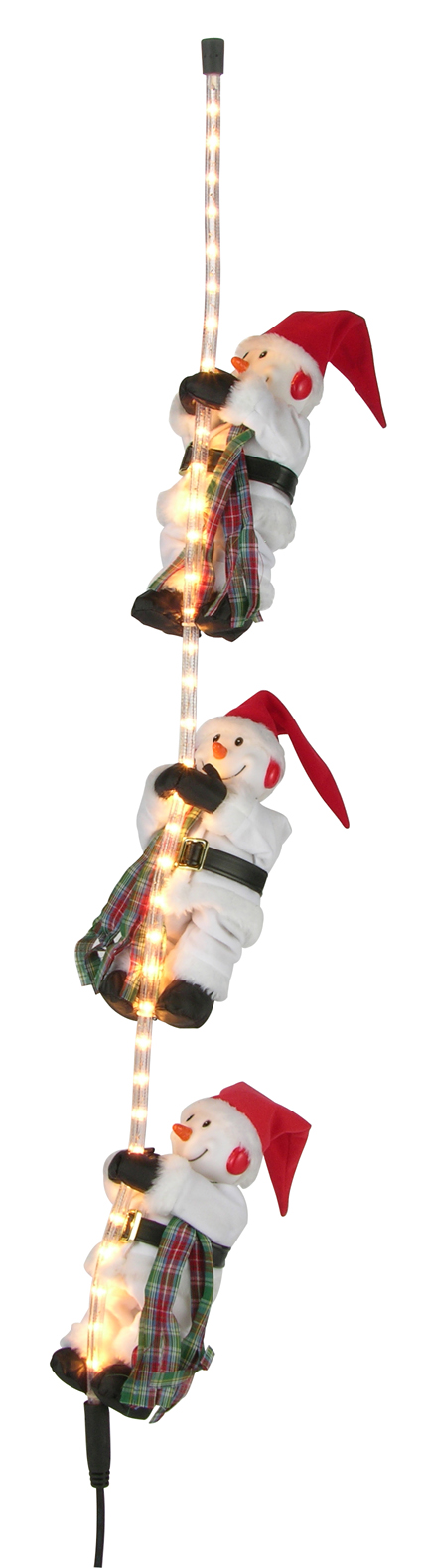 Schneemänner am Lichterschlauch