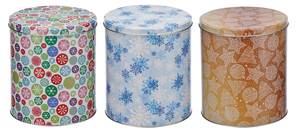 Keksdose mit Deckel  rund,