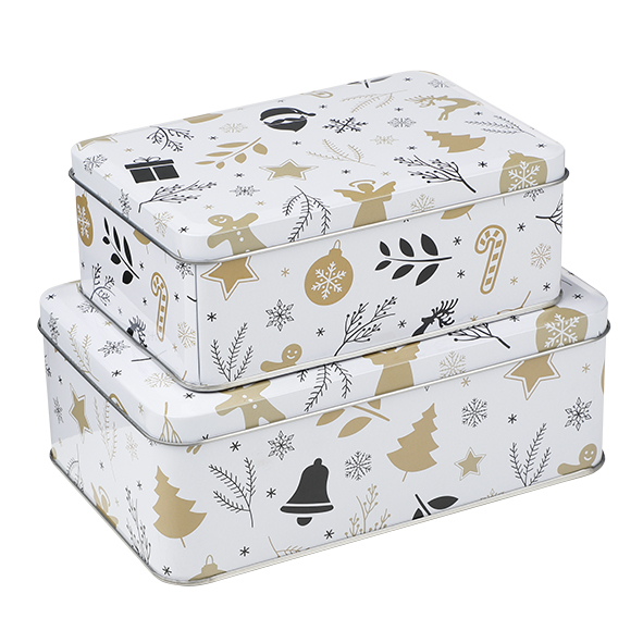 Weihnachts-Keksdosen 2er Set