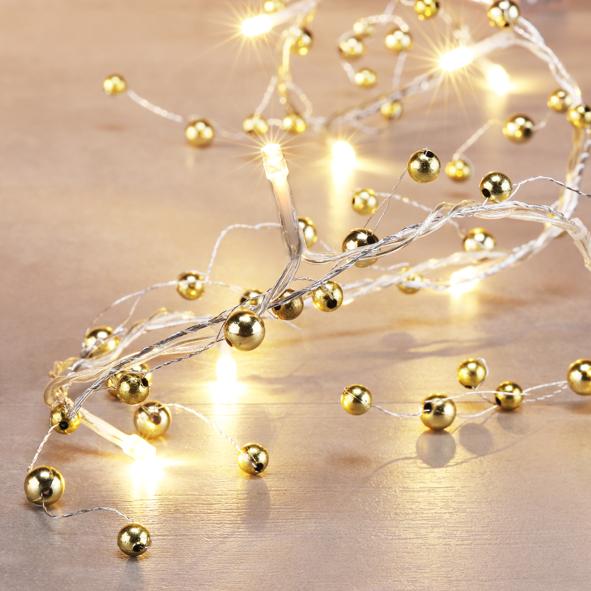 LED Batterie-Lichterkette Perlen