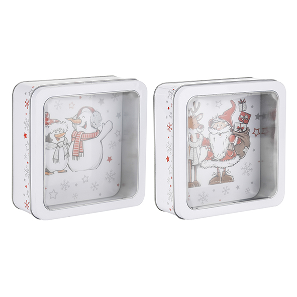 Keksdose mit Fenster im Deckel