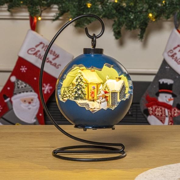 LED Weihnachtsstadt "Weihnachtskugeldesign"