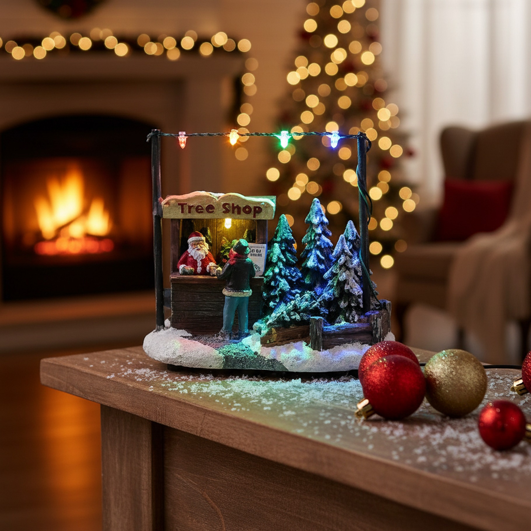 LED Weihnachtsbaum Verkaufsstand