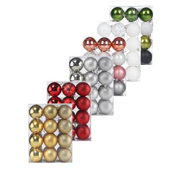 Christbaumkugeln 24er Set