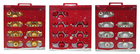 Christbaumkugeln 24er Set