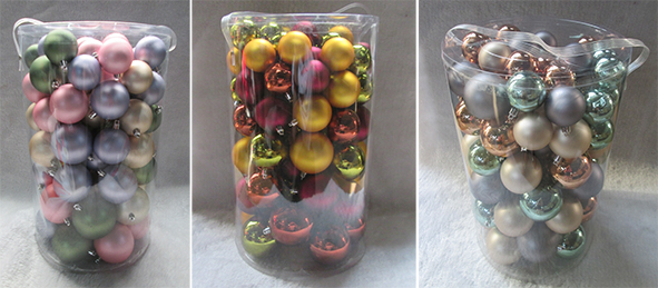 Christbaumkugeln 80er Set