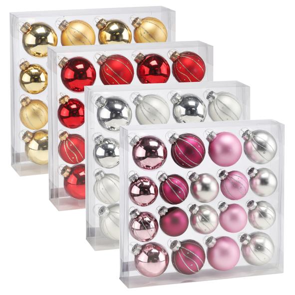 Christbaumkugeln 18er Set