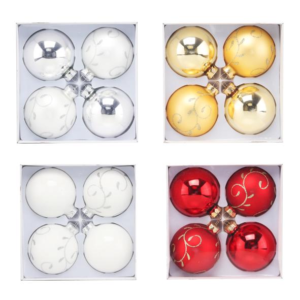 Christbaumkugeln 4er Set