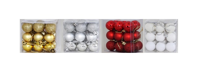 Christbaumkugeln 18er Set