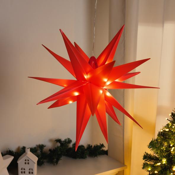 LED Weihnachtsstern rot - für den Außengebrauch,