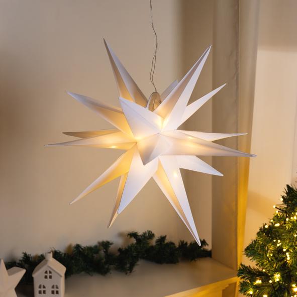 LED Weihnachtsstern weiß - für den Außengebrauch,