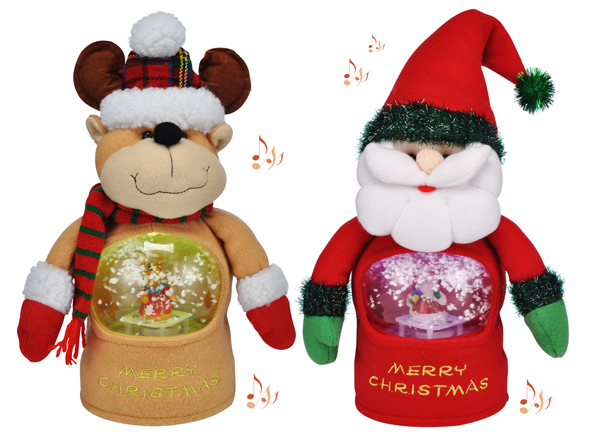 Singende Weihnachtsfiguren